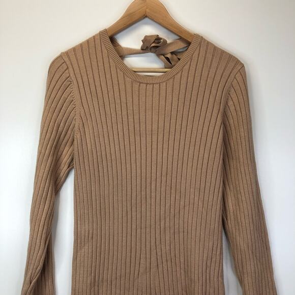 Wayf x BFF Hollie midi sweater dress tan - Medium - Picture 5 of 13